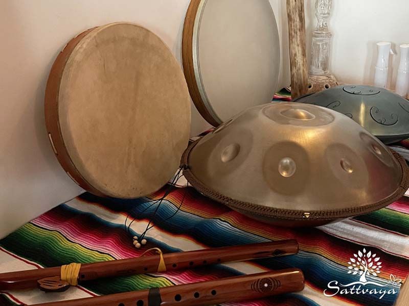 Ayahuasca ceremonie amsterdam live muziek sound healing instrumenten